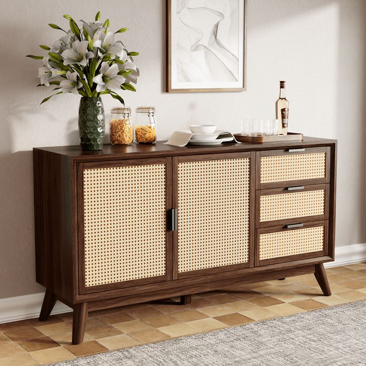 Wooden Buffet Cabinet